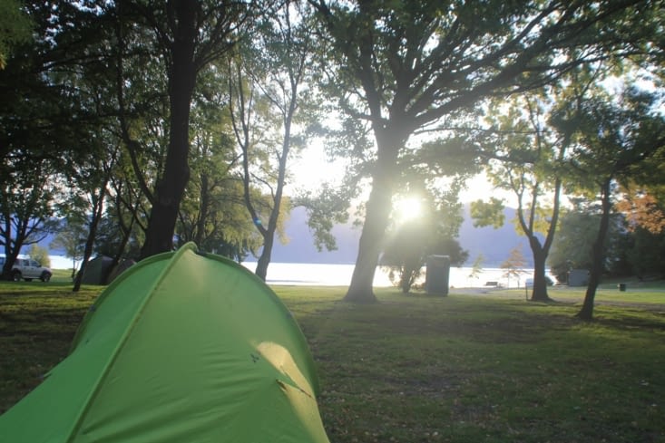 Waking up on the lake Hawea