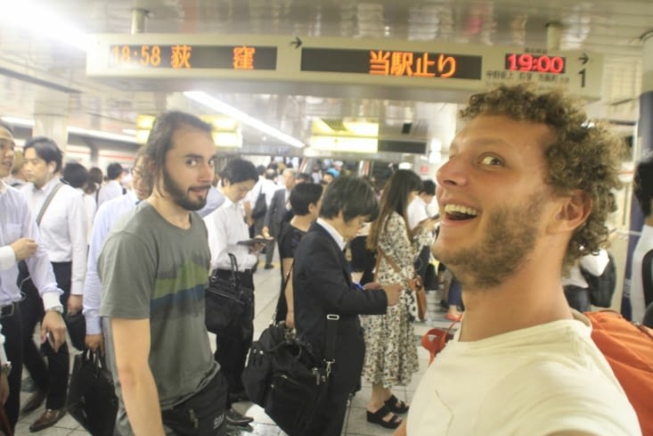 The joyful times of the Tokyo subway in rush hours
