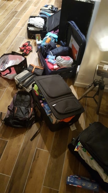 Et voici les valises !