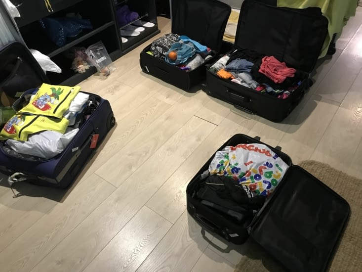 Dernières fois que nous faisons les valises après les avoir faites 29 fois??