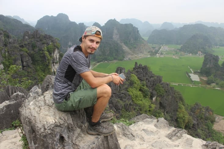 Tam Coc depuis les grottes de Mua