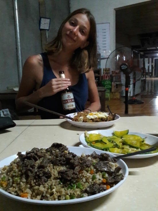 Classique riz frit et bière Hanoi