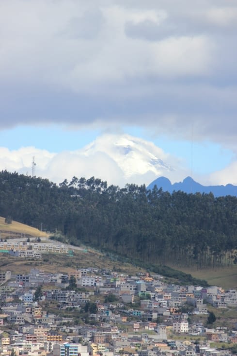 Volcan Cotopaxi (5897 mètres d'altitude) depuis le Panecillo