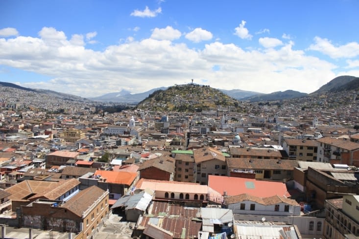 Quito colonial depuis le clocher de la basilique