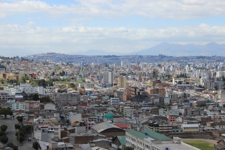 Quito depuis le clocher de la basilique