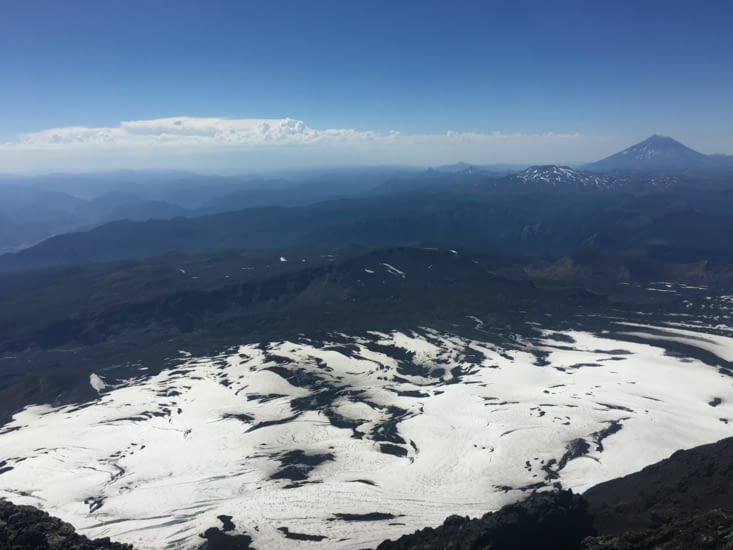 Vue du volcan Villarica à 2800m d'altitude
