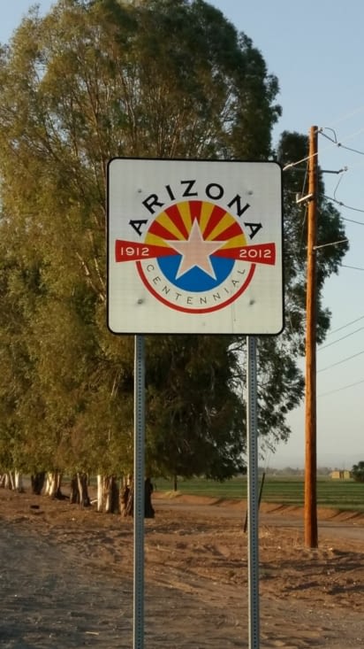 Changement d état nous arrivons en Arizona pour dormir à bullhead city