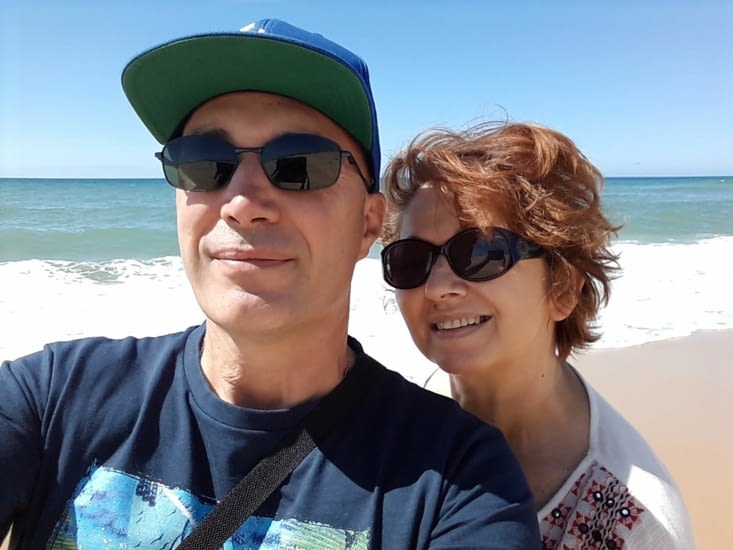Premier selfie des notre arrivée à lacanau ocean