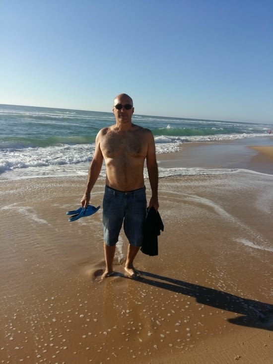 Première balade les pieds dans l eau......