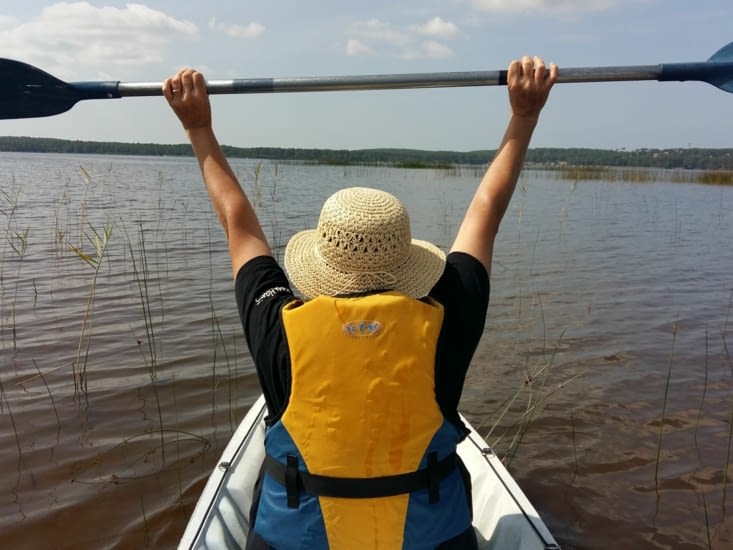 Eurêka au loin le passage pour rejoindre le canal