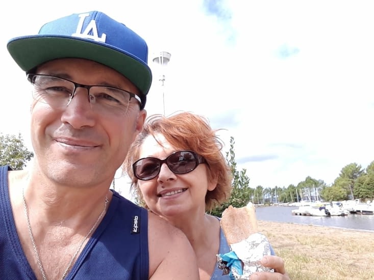 C est l heure de la pause casse croute sur Le port de plaisance lacanau