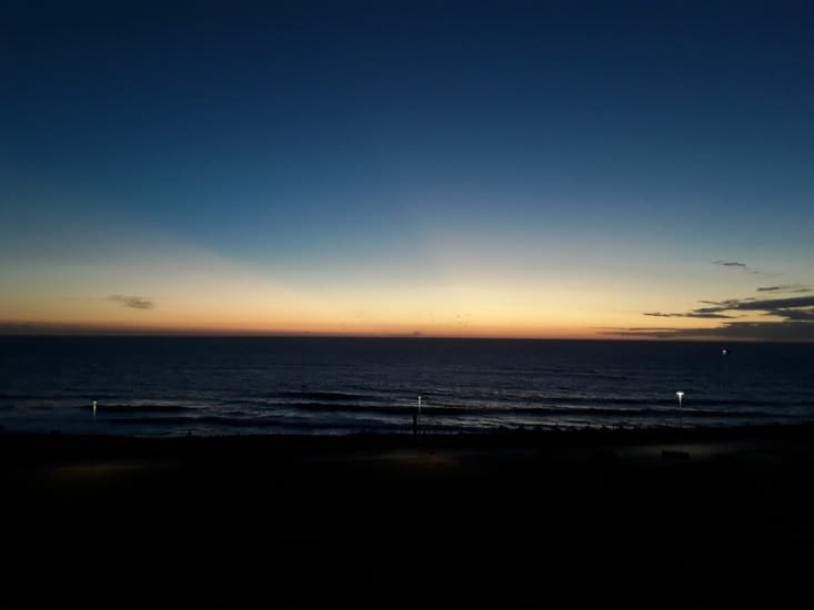 Comme chaque soir nous profitons du panorama pendant le coucher du soleil