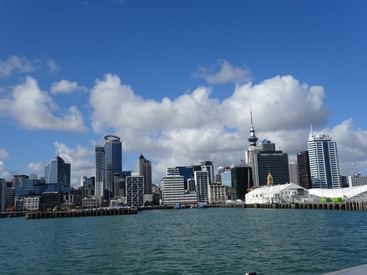 auckland vue du bateau