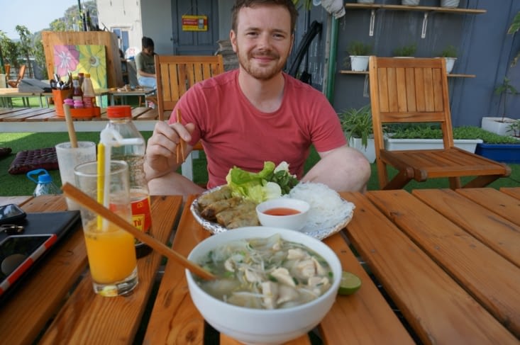 Le resto avec vue sur la baie