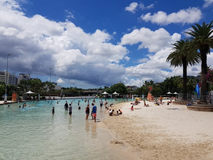 Une plage artificielle libre d'accès