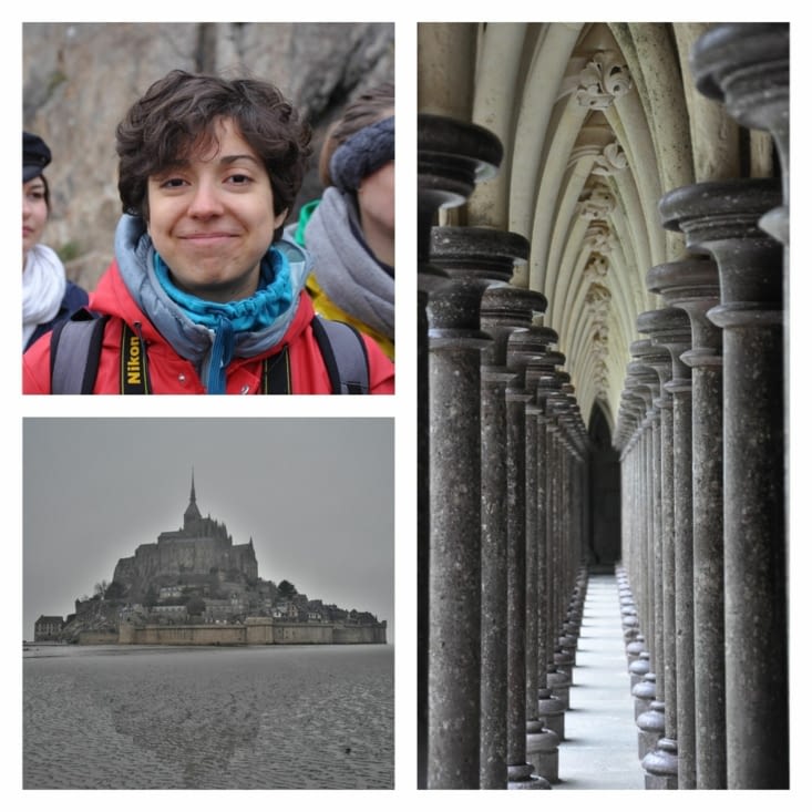 Manon at Mont-St-Michel!