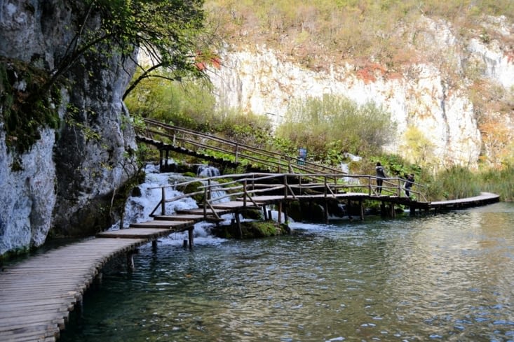 Des petits ponts de bois pour traverser presents dans tout le parc