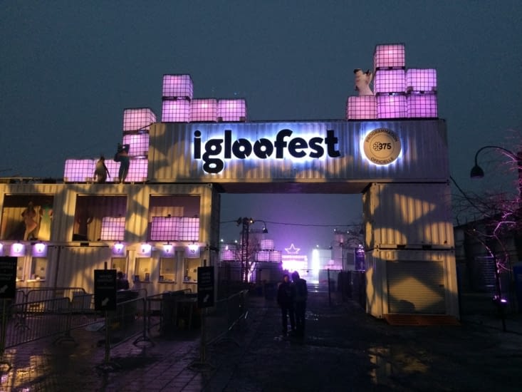 L'entrée du festival Igloofest