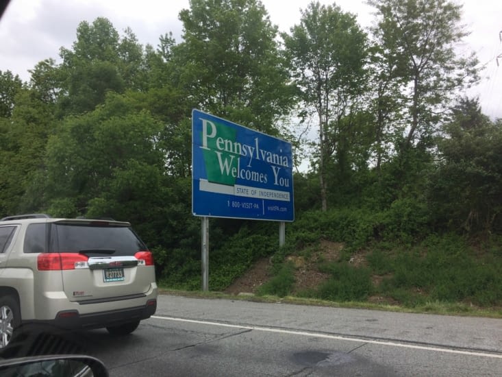 Welcome Pennsylvania!