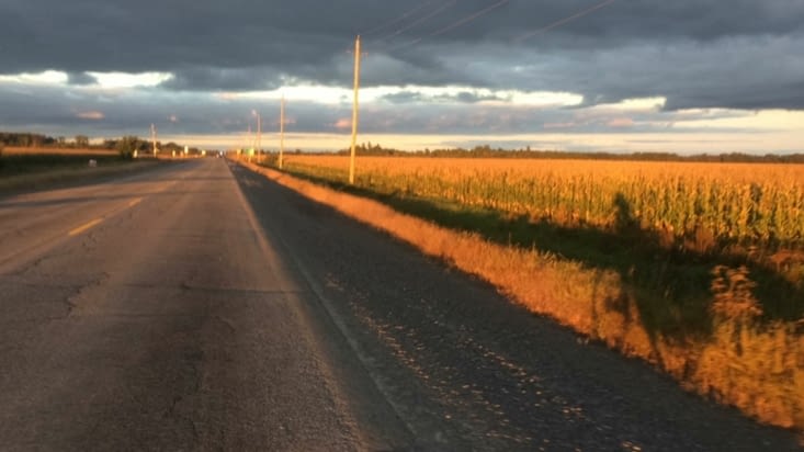 Accompagné par mon ombre sur les derniers kilomètres