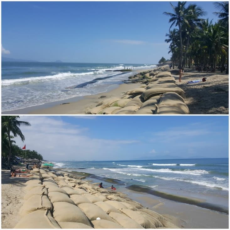 L'érosion de la plage de Cua Dai