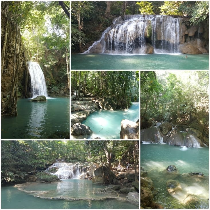 Le Kanchanaburi, c'est aussi le parc national d'Erawan!