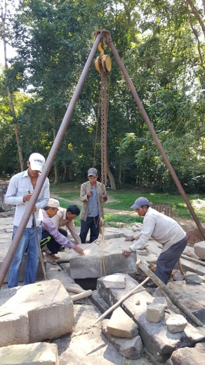 Et comment sont restaurés les temples ?