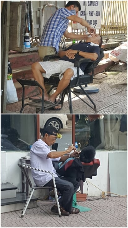 Barbier et médecin (?) De rue