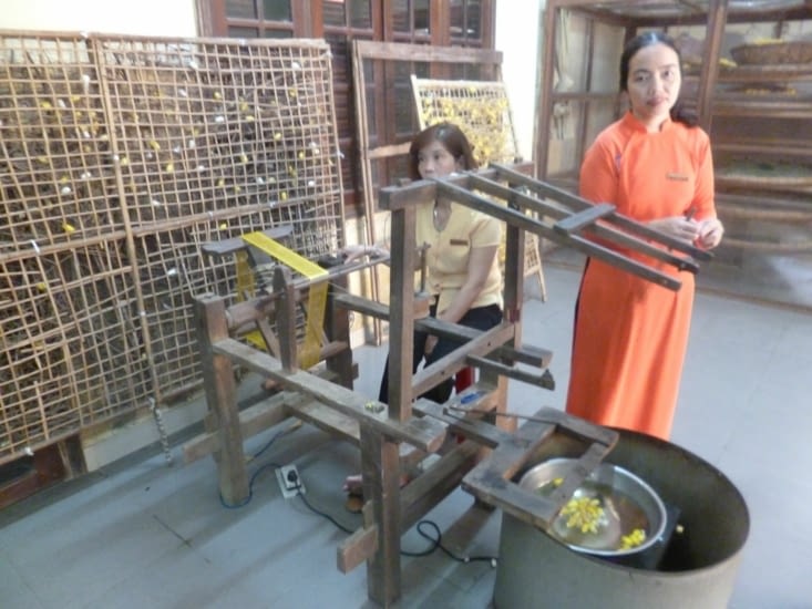 Fabrication du fil de soie