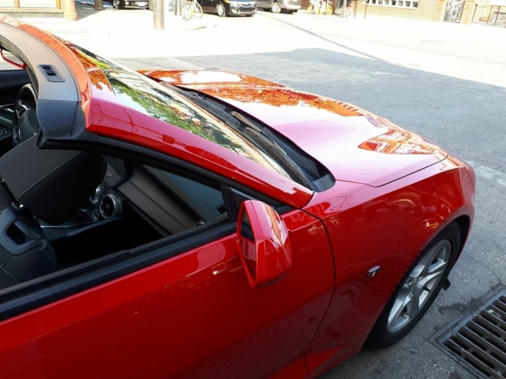 Notre bolide l'espace de quelques minutes