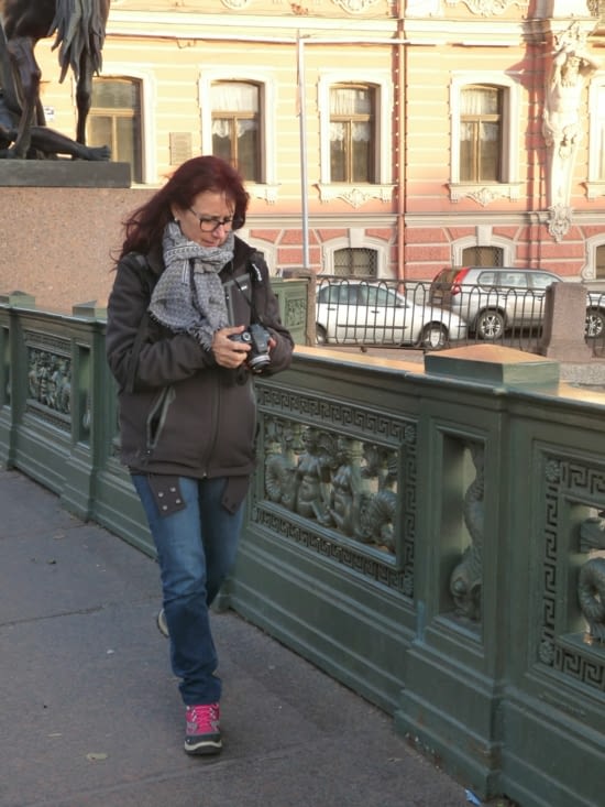 Un des nombreux ponts de Saint-Pétersbourg, oui enfin... je marche dessus!