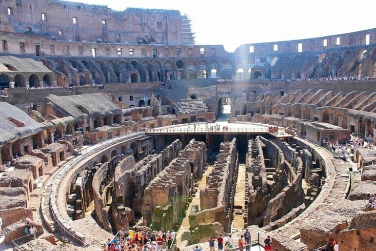 L'intérieur du Colisée!