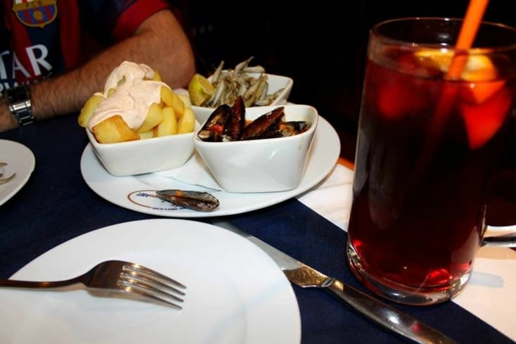 Pause déjeuner à la Sagrada Familia