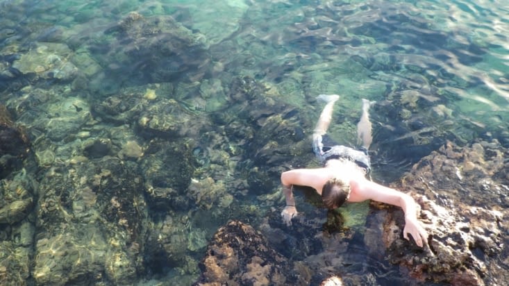 La fameuse remontée par les oursins