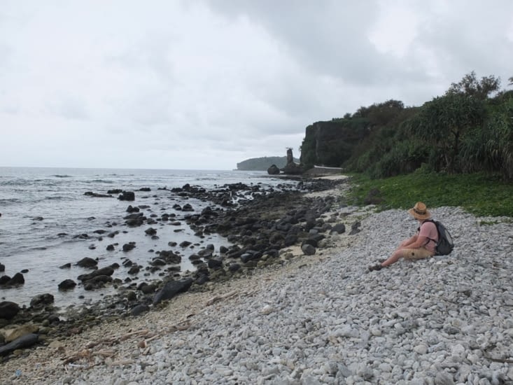 pause beignet à la plage