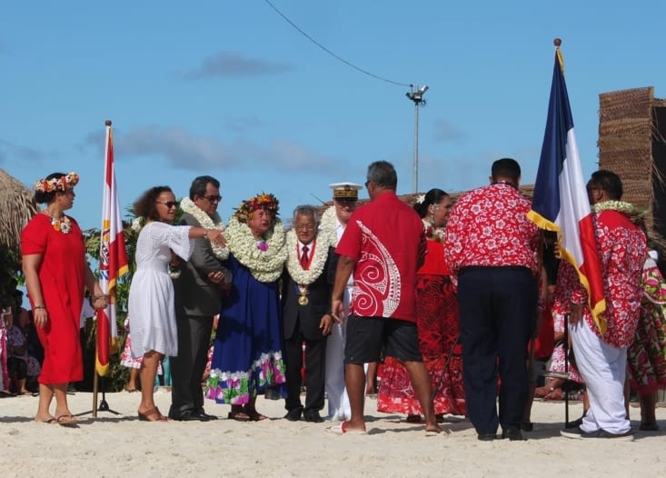 Irma Prince a été élevée au rang de Chevalier de l'Ordre de Tahiti Nui