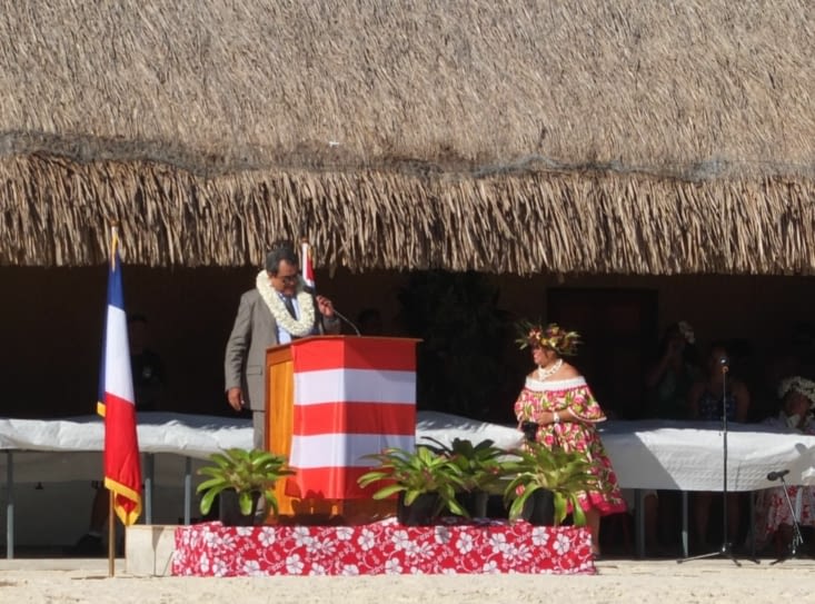 Le président de la Polynésie Française, Edouard Fritch