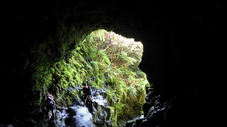 entrée dans le 2e lavatube
