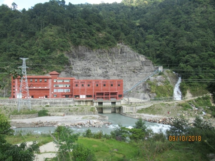 Une des centrales hydroélectriques vues.