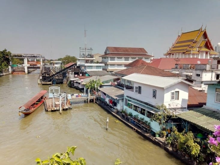 Kudee Jin: ici l'embouchure du canal de Bangkok Yai dans la rivière Chao Praya