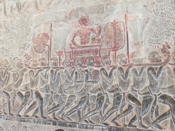 Fresque de l'armée de Suryavarman II