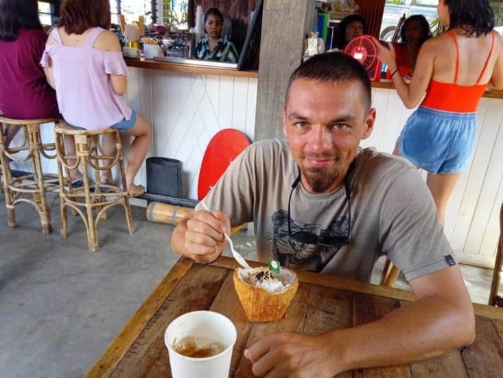 Un petit dessert ? Glace pour Ben et horchata pour Alex