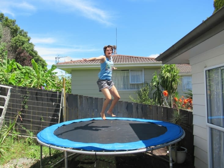 Moment de détente rebondissant