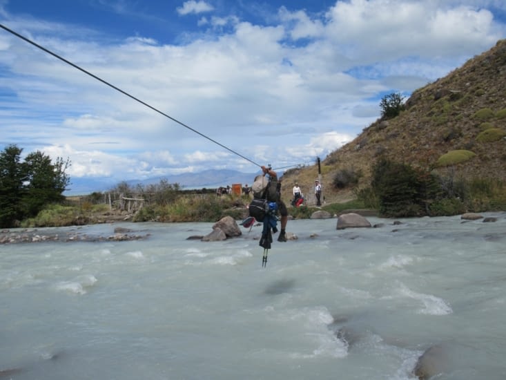 Une dernière tyrolienne et c'est fini pour nous.