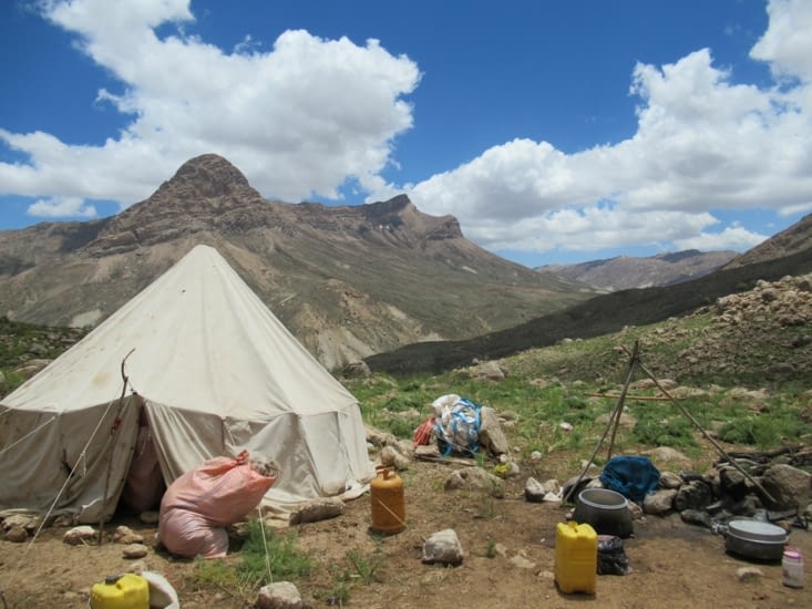 Campement de nomades