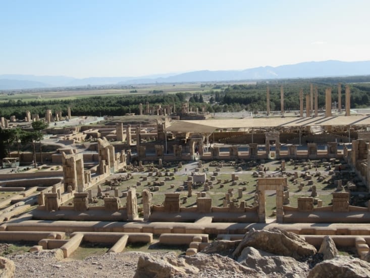 Persepolis,vue d'ensemble (enfin plutôt la moitié)