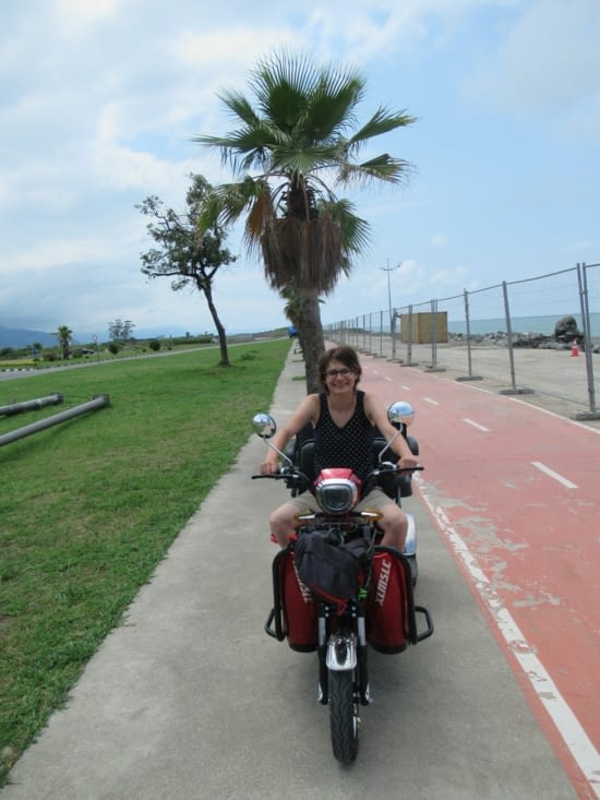 Visite du bord de mer en tricycle électrique