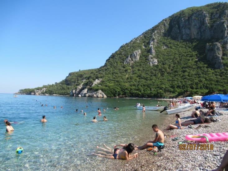La plage d'Olympos, avec son eau terriblement turquoise