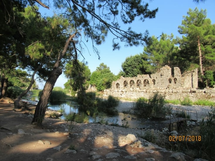 Les ruines d'Olympos