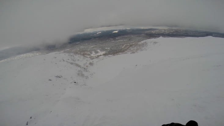 Notre vue durant une éclaircie